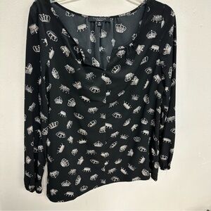 Thakoon crown novelty blouse M